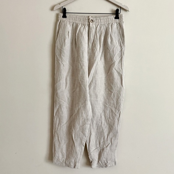Madewell Fair Trade Linen Blend Pants Womens Size S - Picture 1 of 7